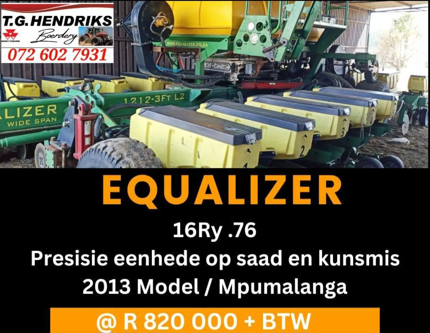 Equalizer 16 ry .76 | T.G Hendriks