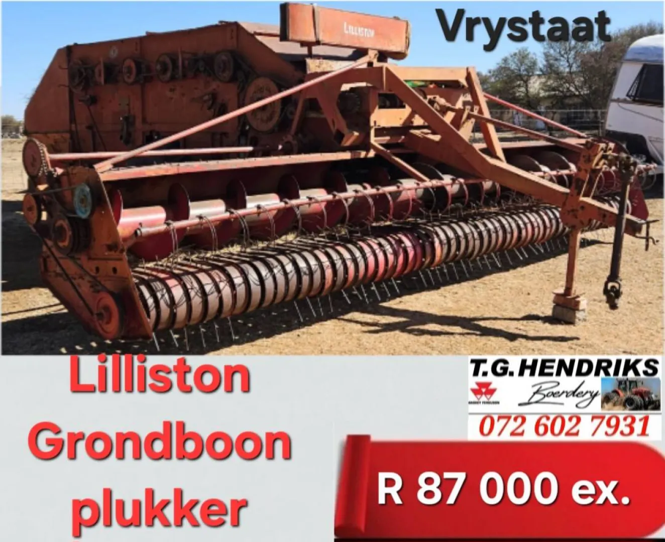 Lilliston grondboon plukker | T.G Hendriks