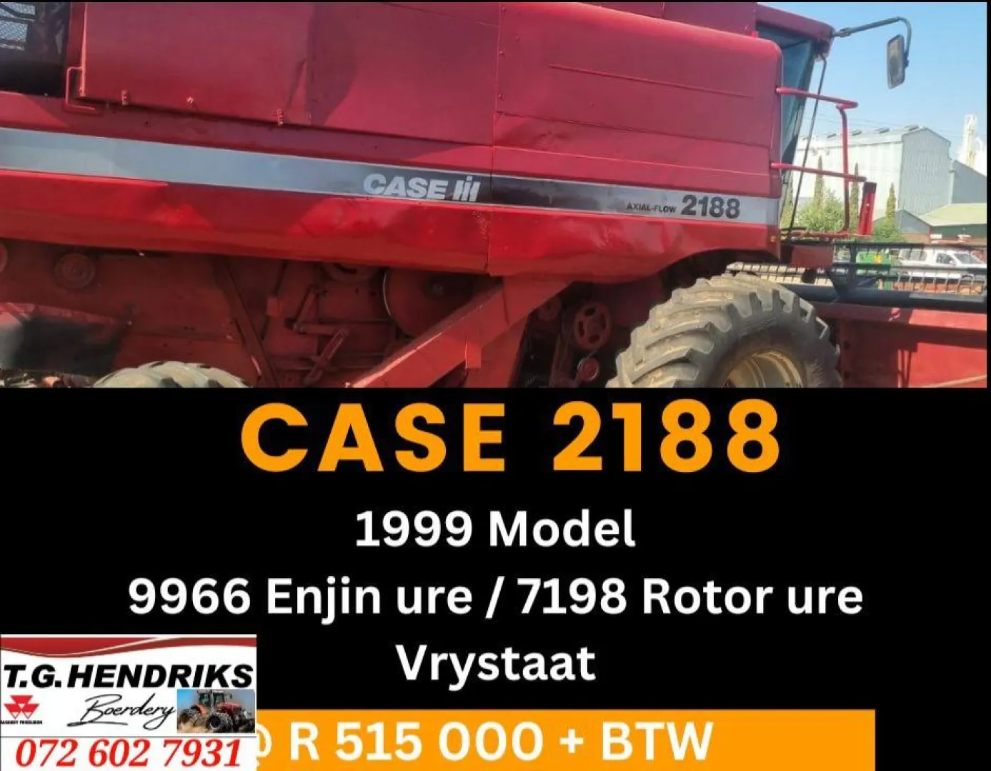 Case 2188 | 1999 Model | T.G Hendriks