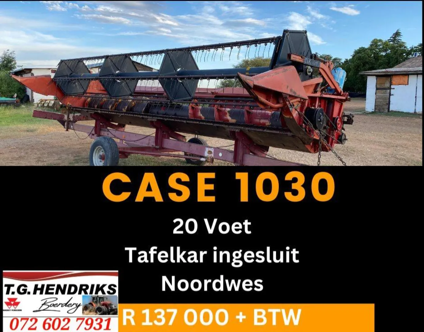 Case 1030 20-voet | T.G Hendriks