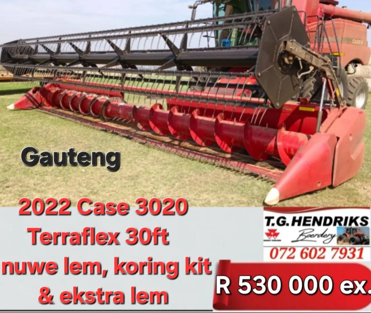 2022 Case 3020 Terraflex 30 ft | T.G Hendriks