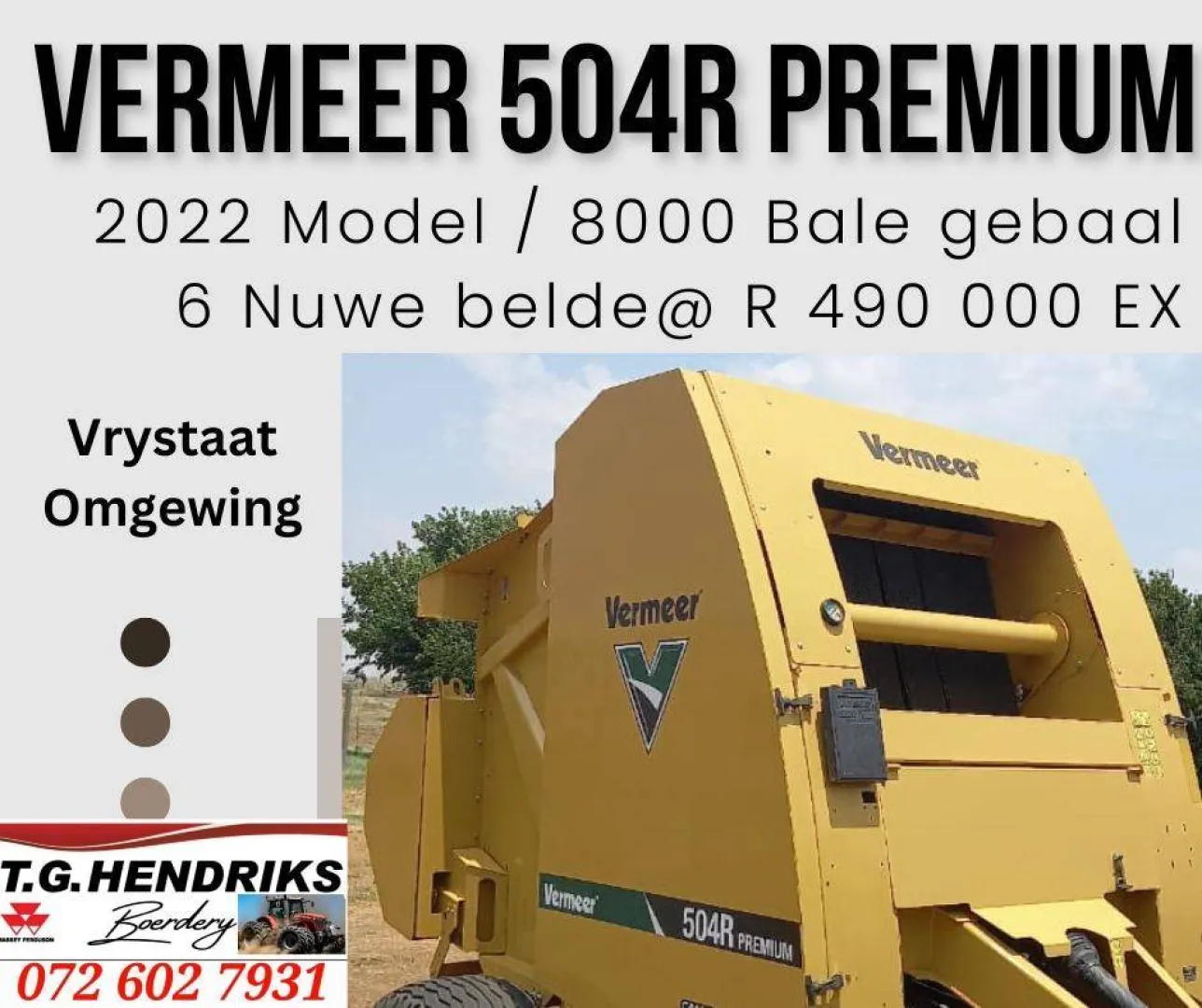 Vermeer 504R Premium | T.G. Hendriks
