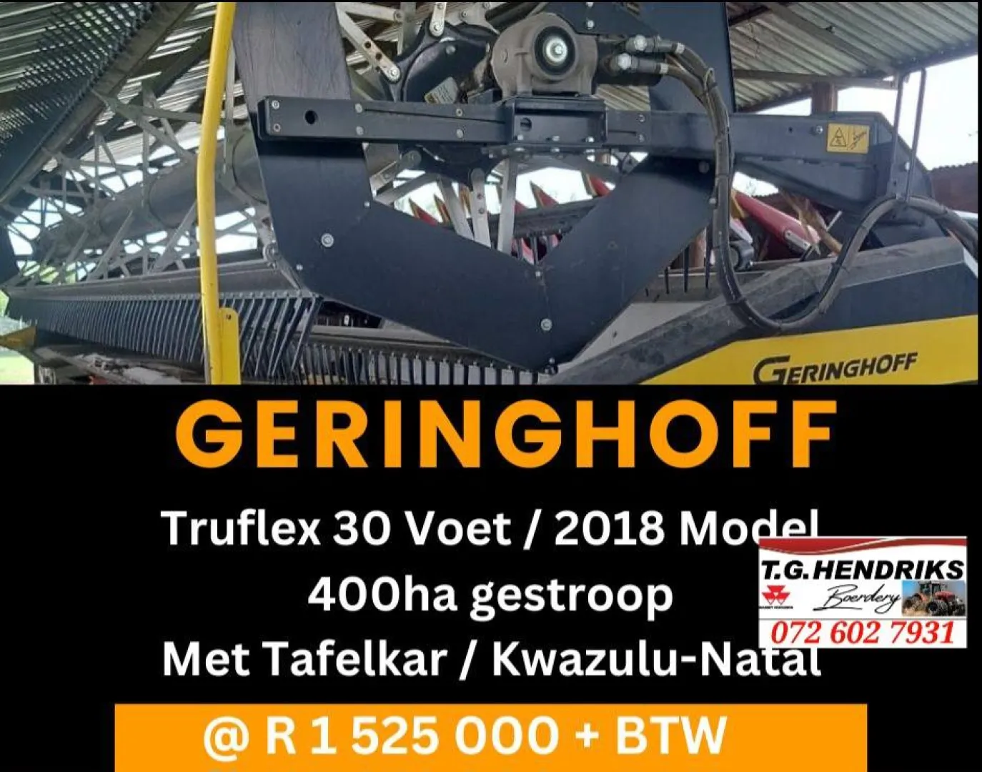 Geringhoff Truflex 30 voet | T.G Hendriks
