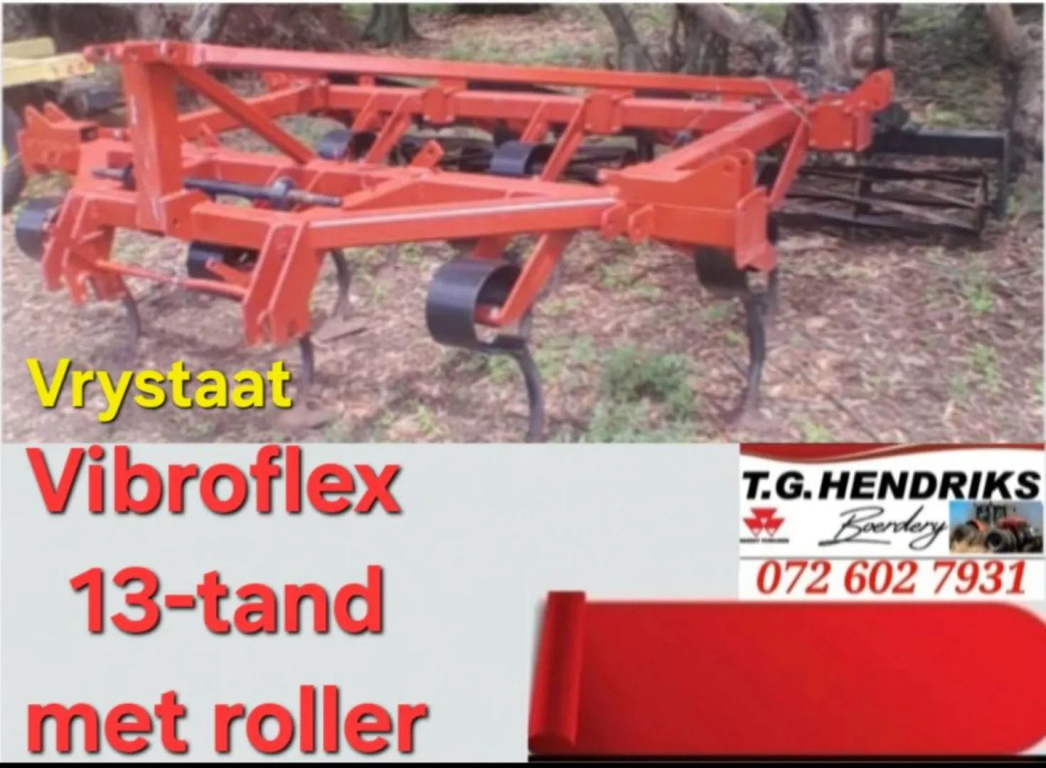 Vibroflex 13-Tand met roller | T.G Hendriks