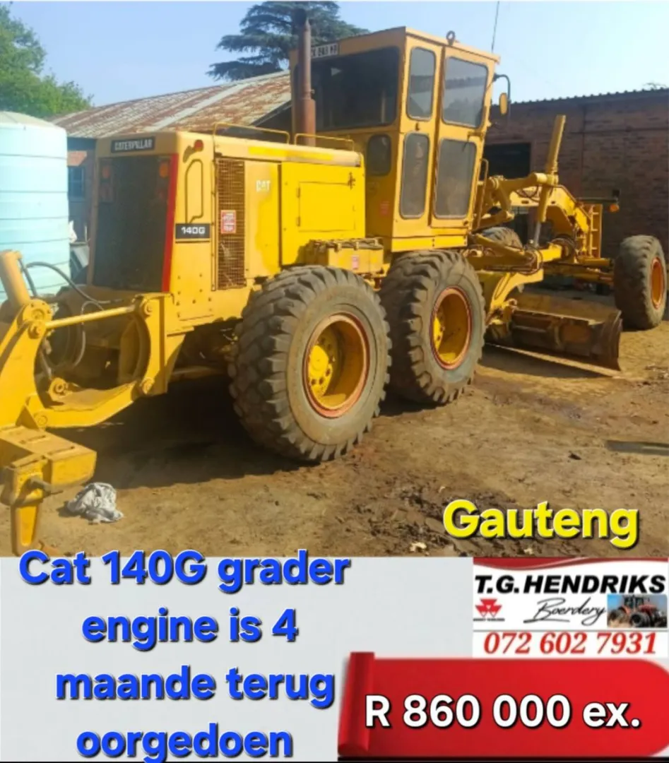 CAT 140G Grader engine | T.G Hendriks
