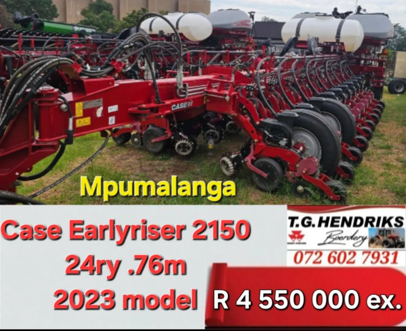 2023 Case earlyriser 2150 24 ry .76m | T.G Hendriks