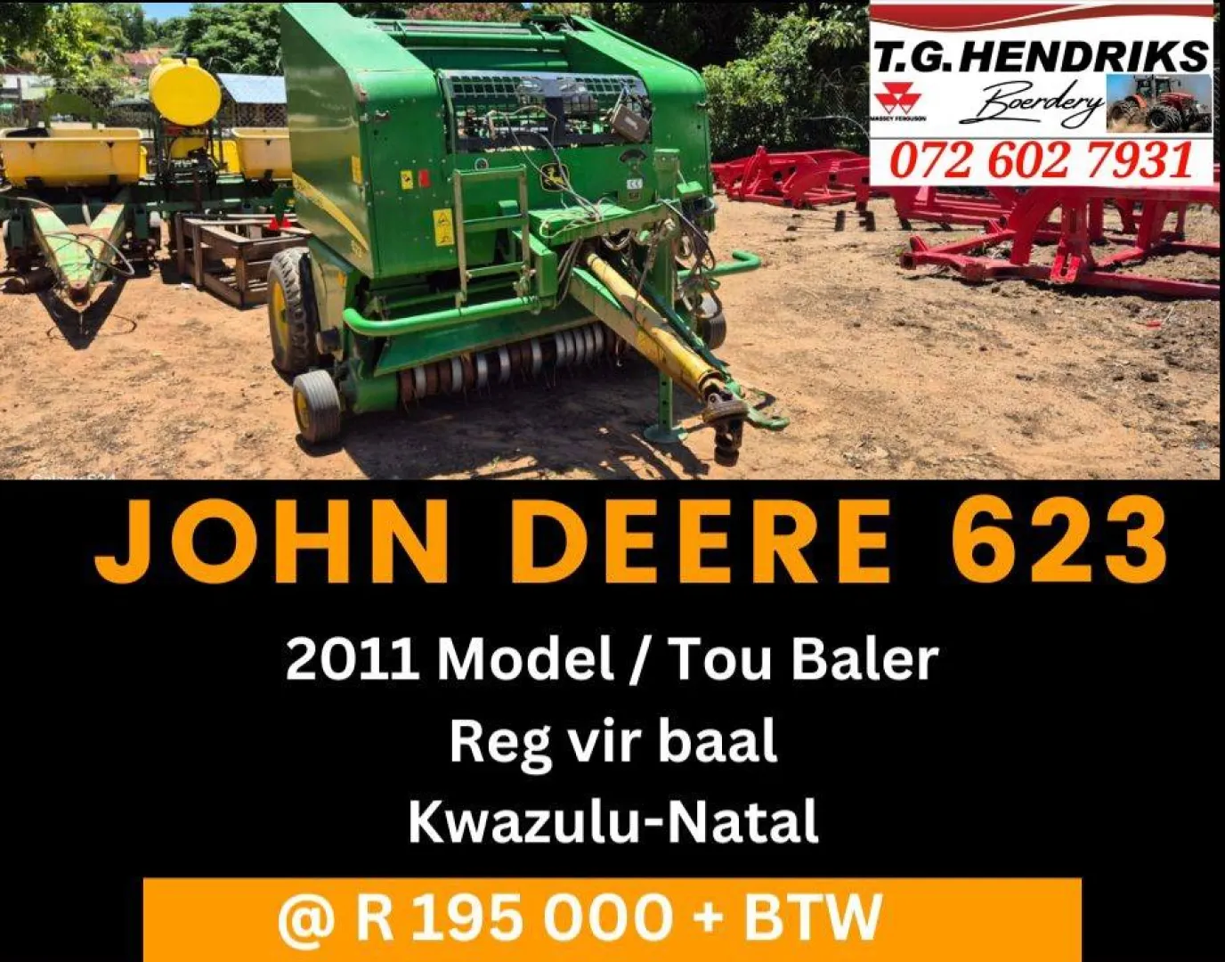 623 John Dere 2011 | T.G Hendriks