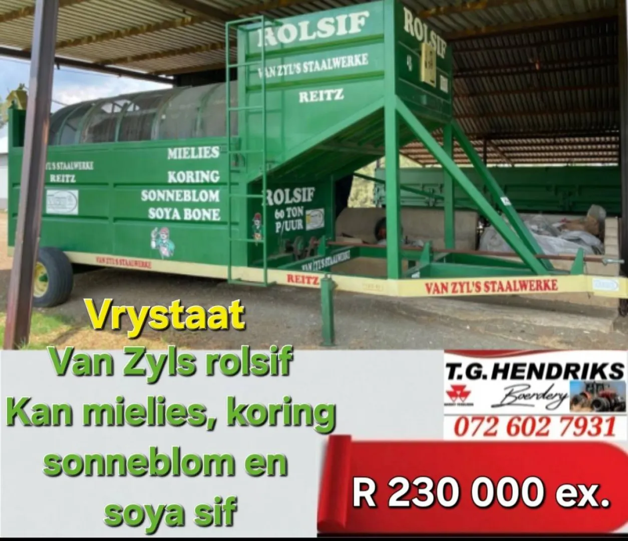 Van Zyls rolsif | T.G Hendriks