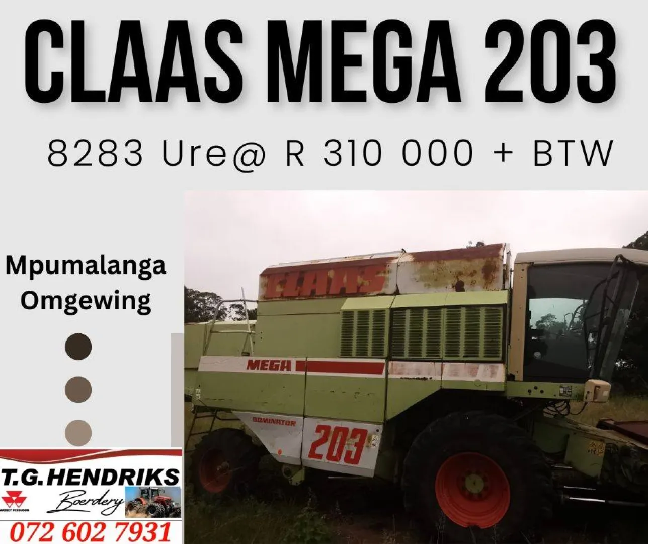 Claas Mega 203 | T.G Hendriks