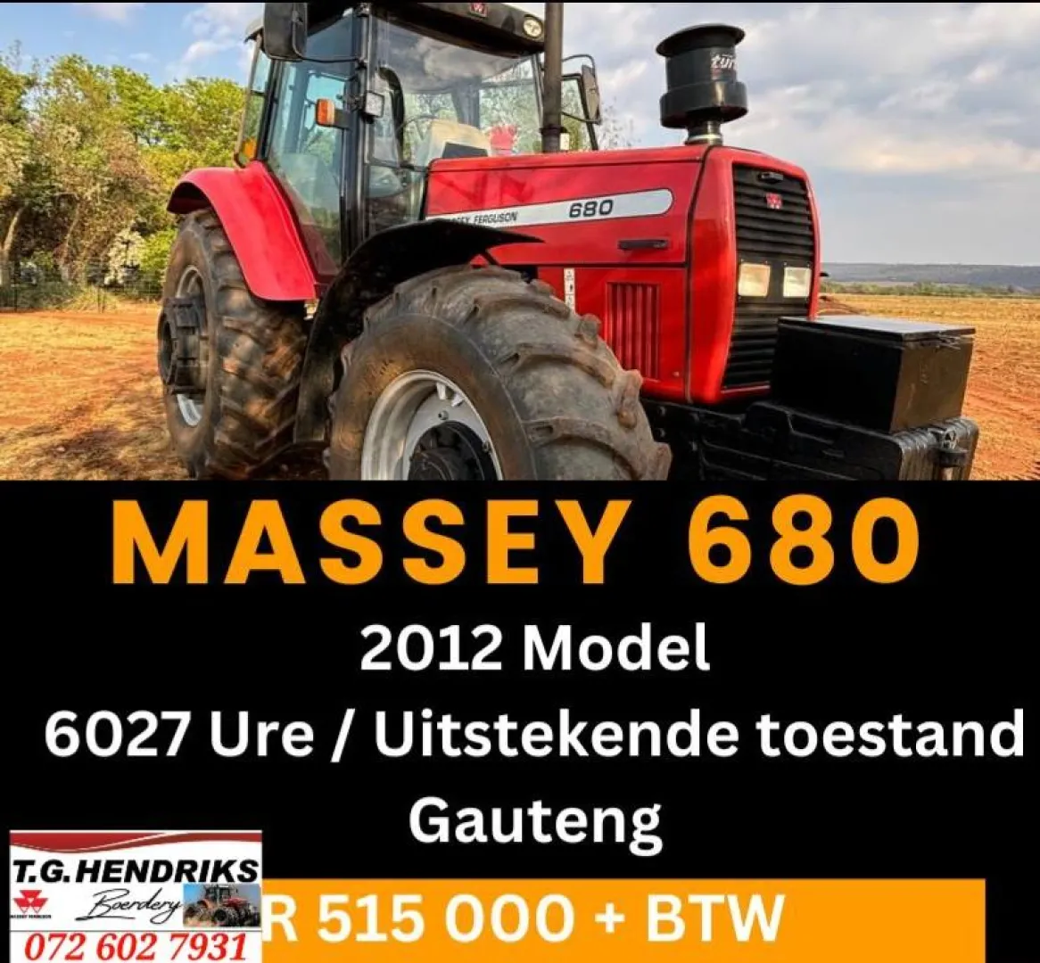 Massey 680 | 2012 Model | T.G Hendriks