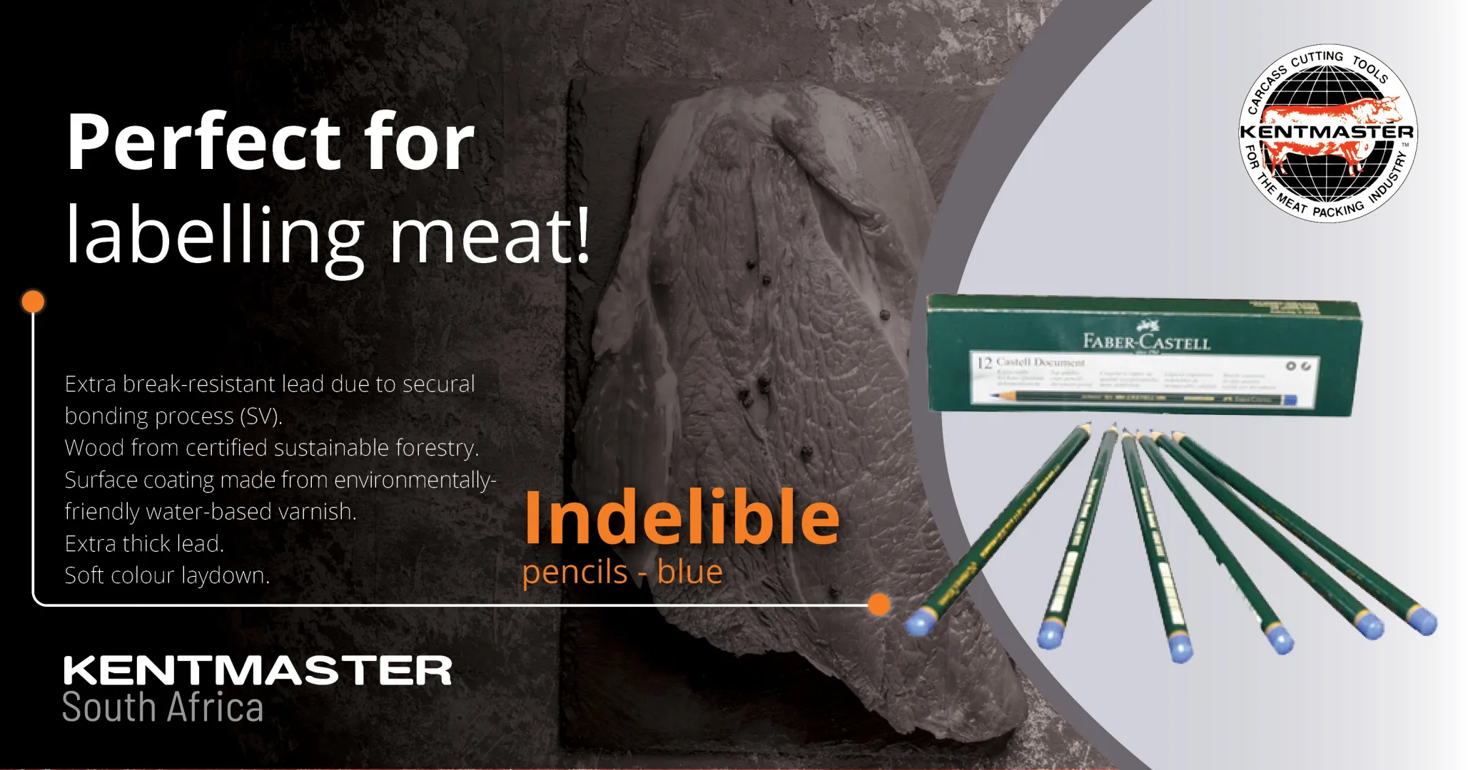 Indelible Pencils | Perfect for labeling meat | Kentmaster