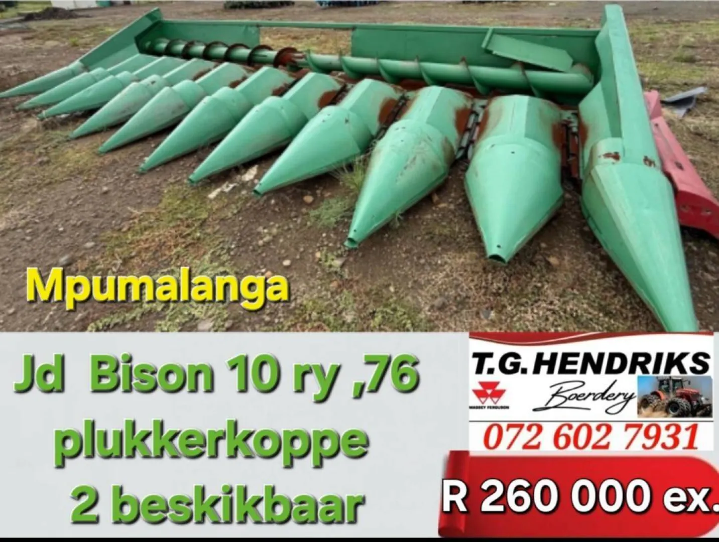 John Deere Bison 10 ry ,76 | T.G. Hendriks