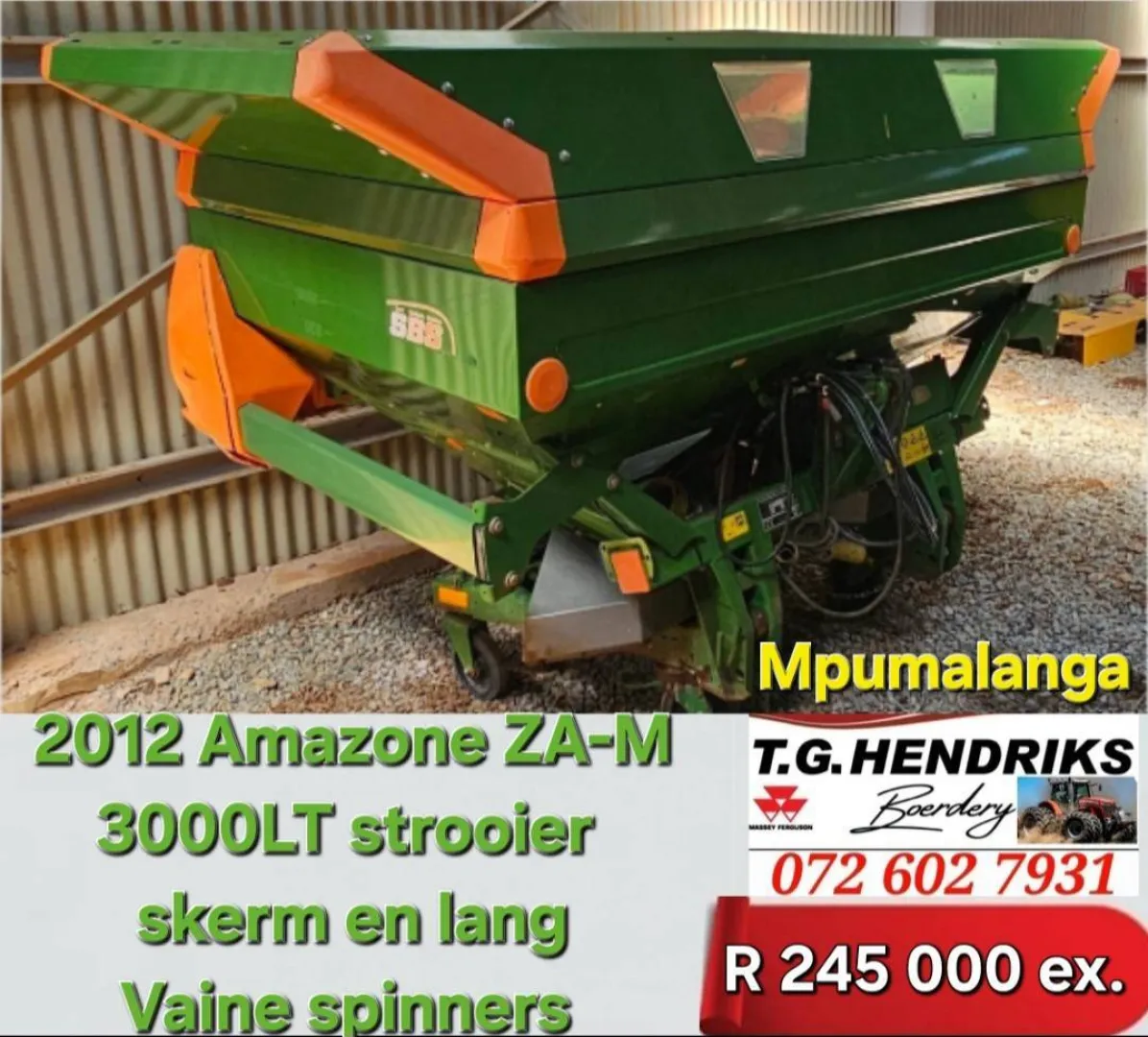2012 Amazone ZA-M 300LT Strooier | T.G. Hendriks
