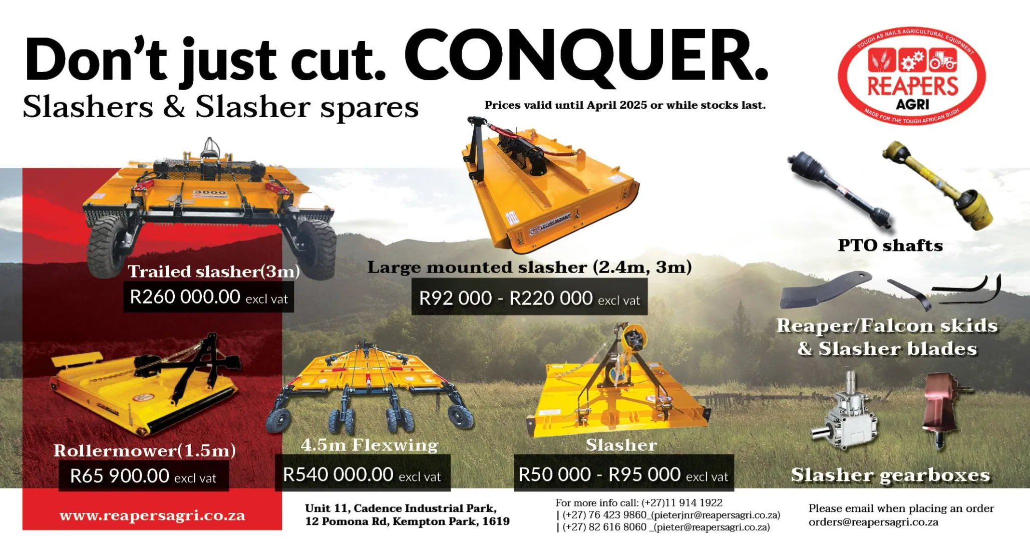 Slasher &amp; slasher spares | Reapers Agri