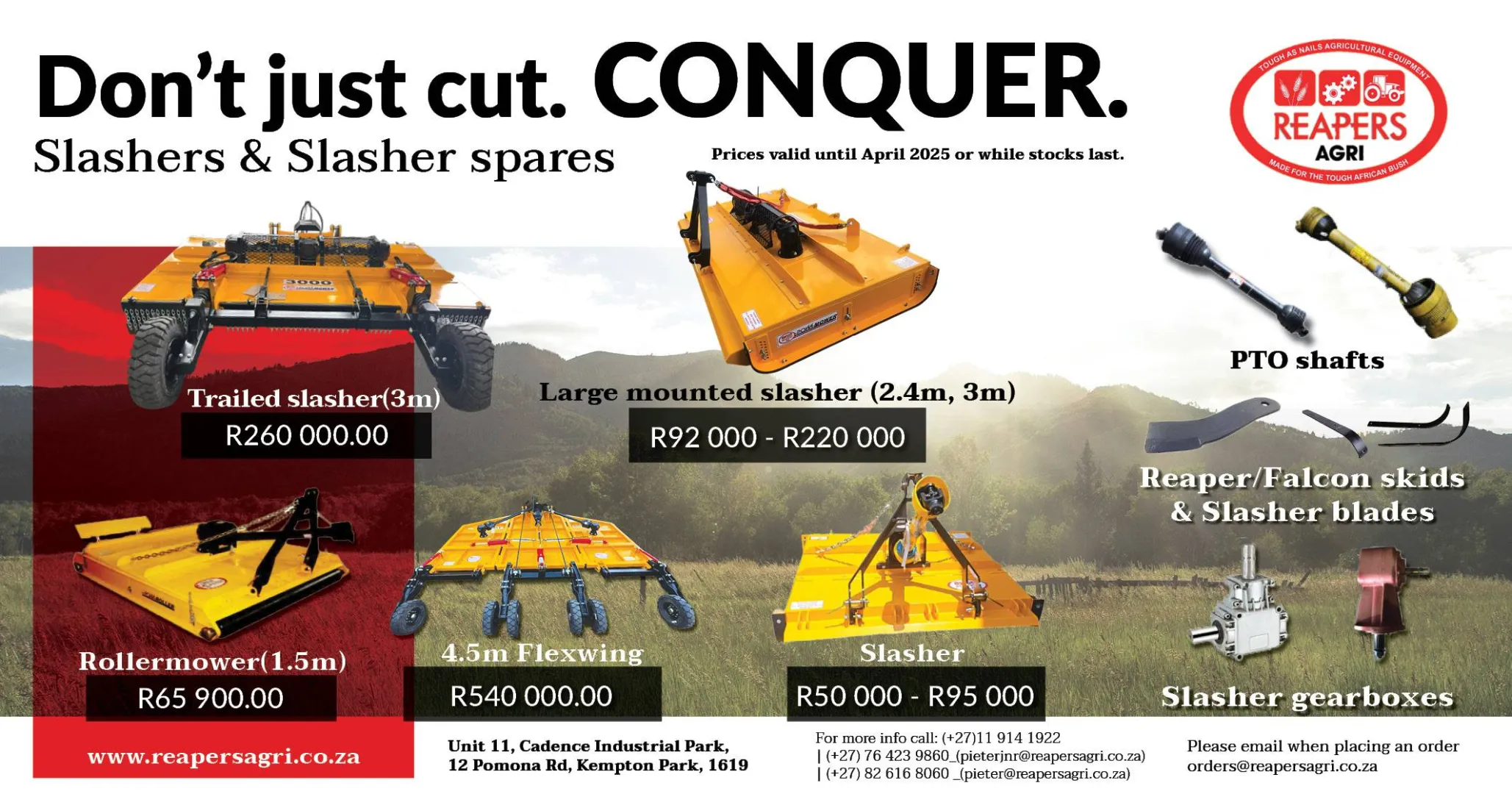 Slasher &amp; slasher spares | Reapers Agri