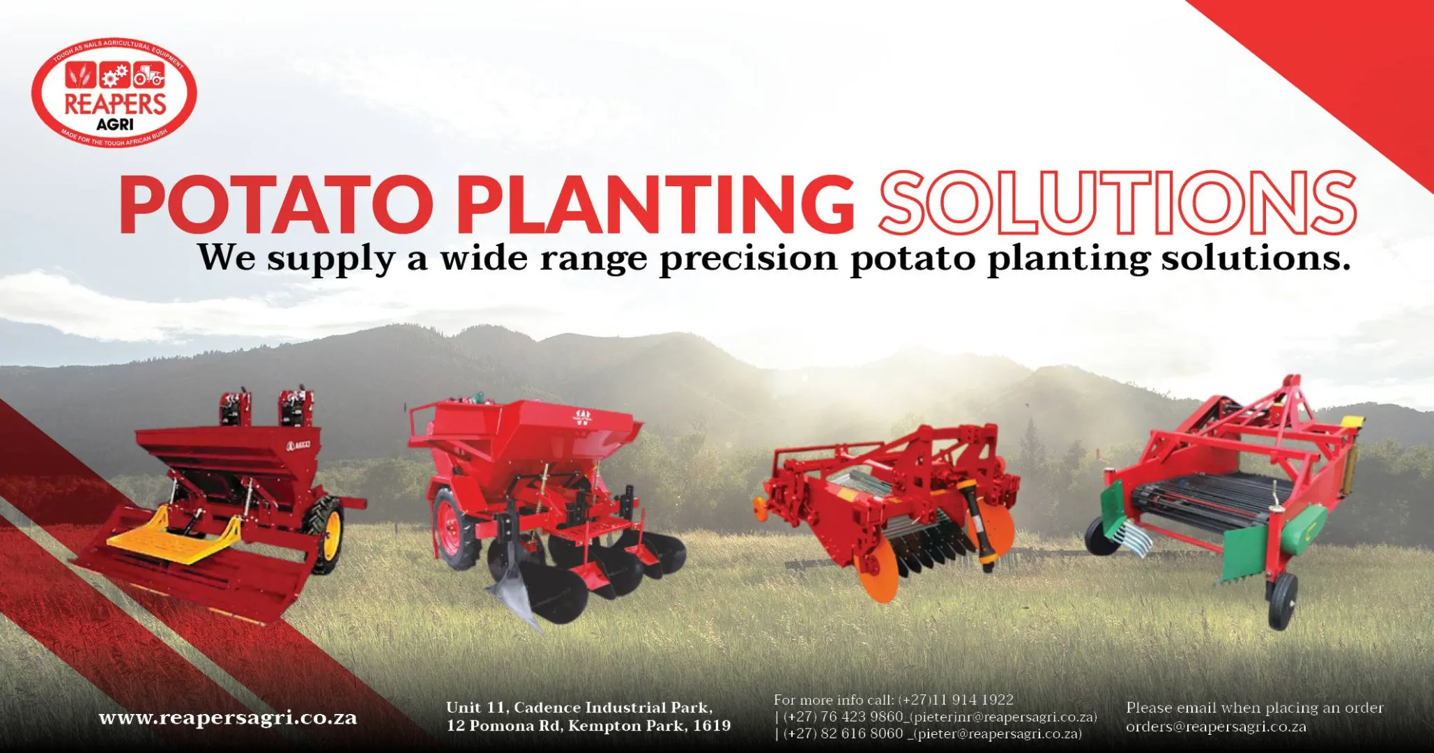 Potato planting solutions | Reapers Agri