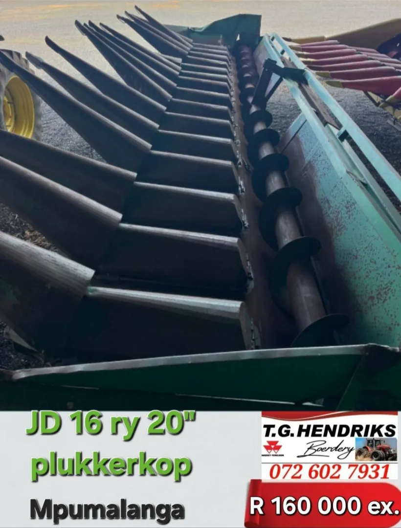 John Deere 16ry 20" Plukkerkop | T.G. Hendriks