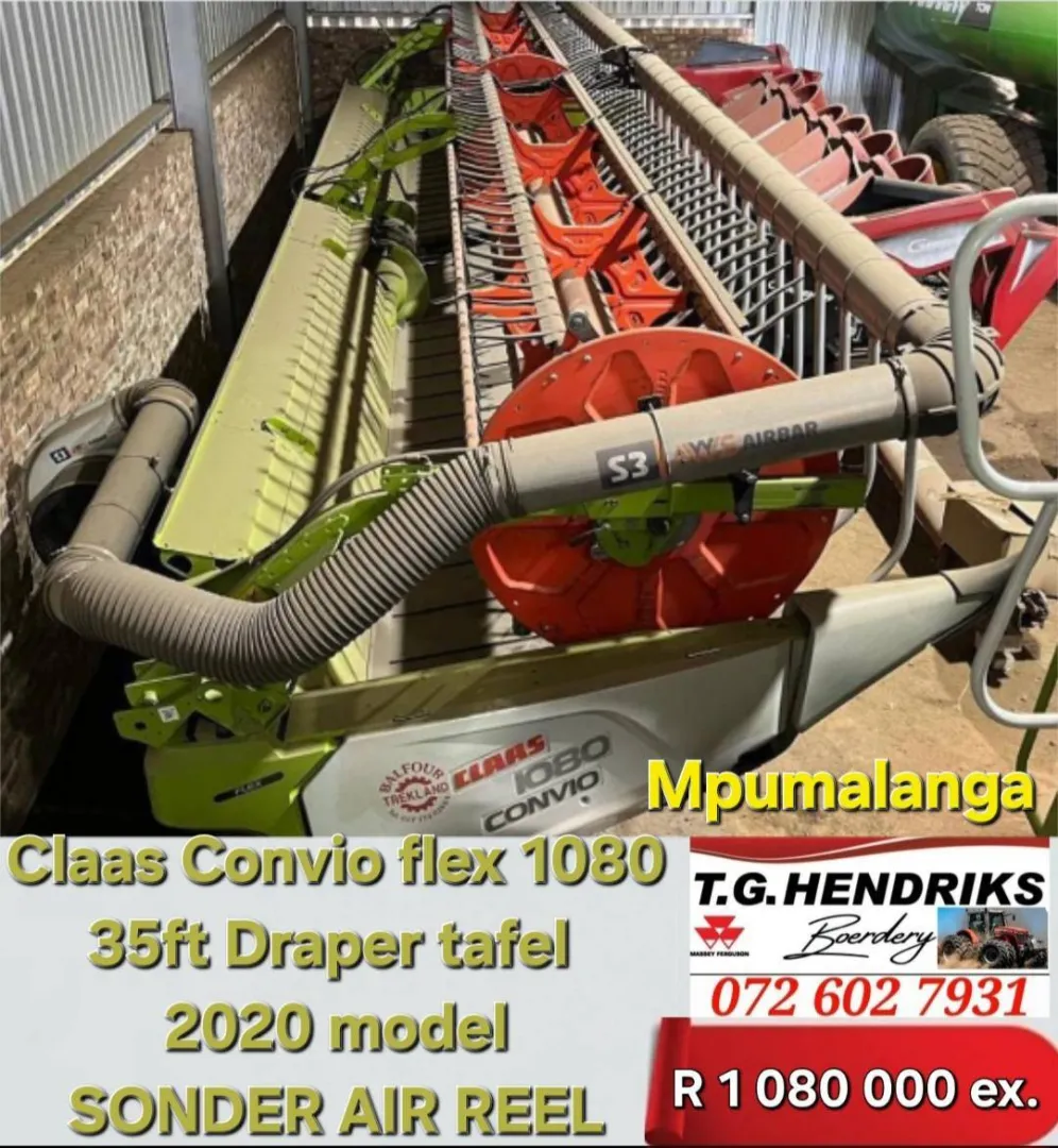 Claas convio flex 1080 35ft Draper tafel | T.G. Hendriks