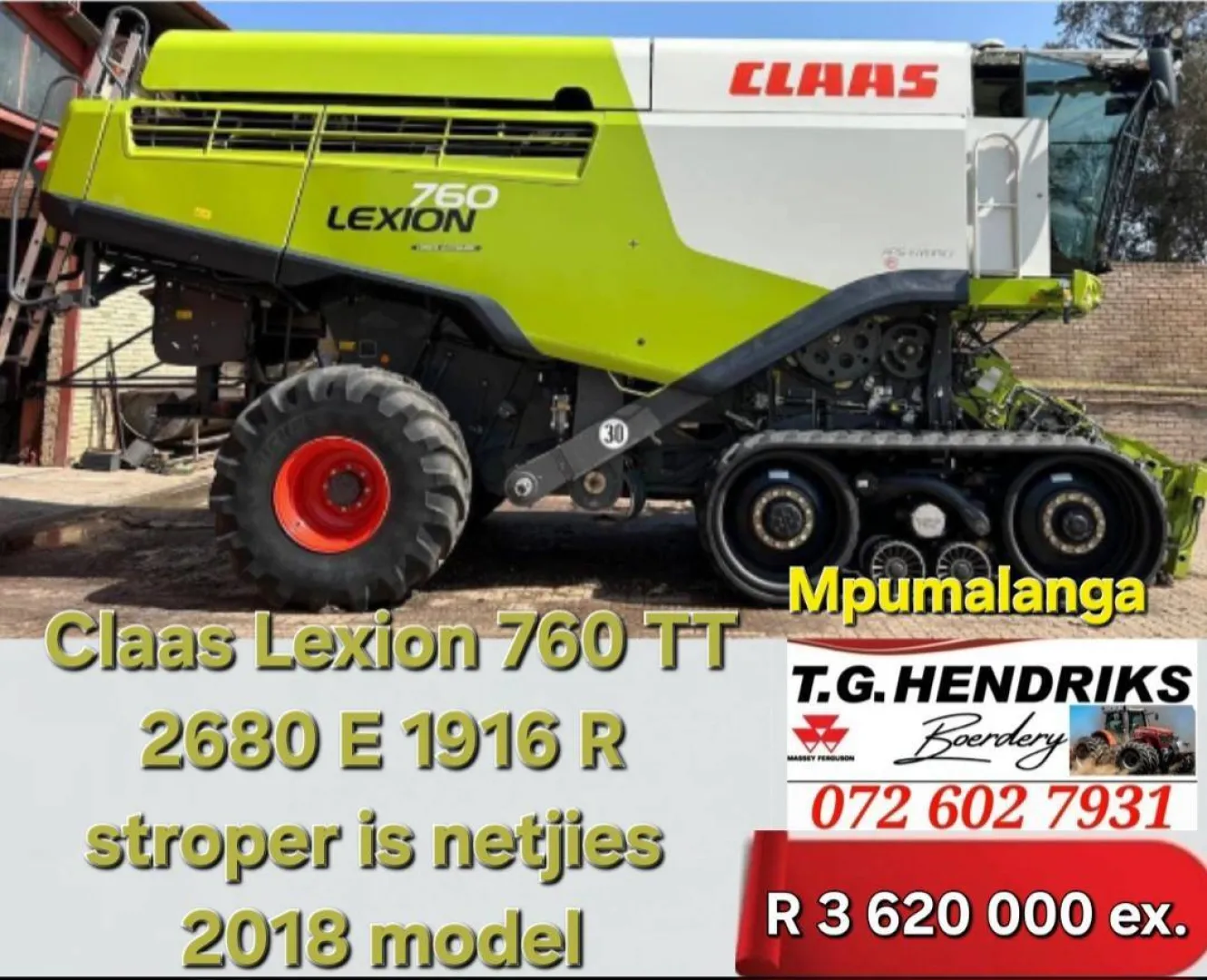 Claas Lexion 760 TT 2680 E / 1916 R | T.G. Hendriks