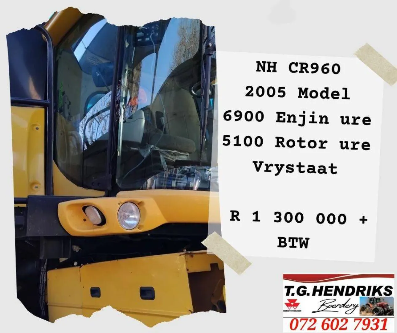 NH CR960 2005 Model | T.G. Hendriks