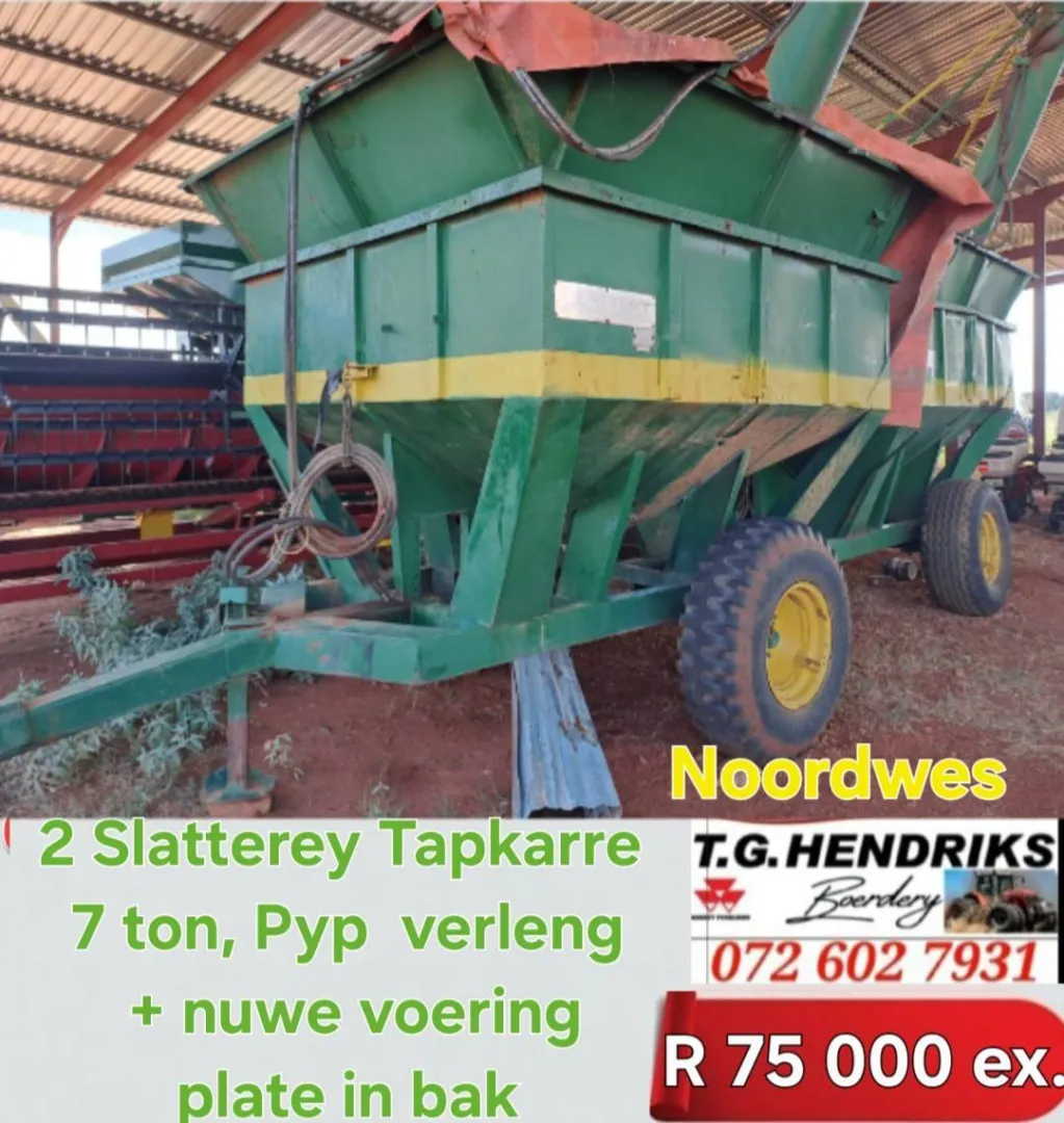 2 Slatterey tapkarre 7 ton | T.G. Hendriks