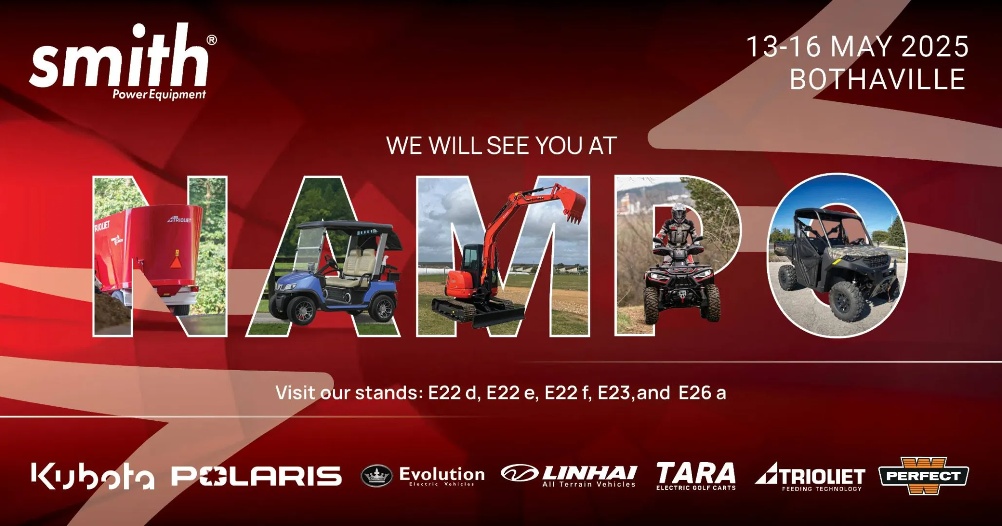 We will see you at NAMPO | Smith Power Equipment