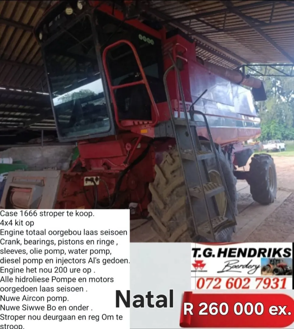 Case 1666 stroper te koop 4x4 kit op | T.G. Hendriks