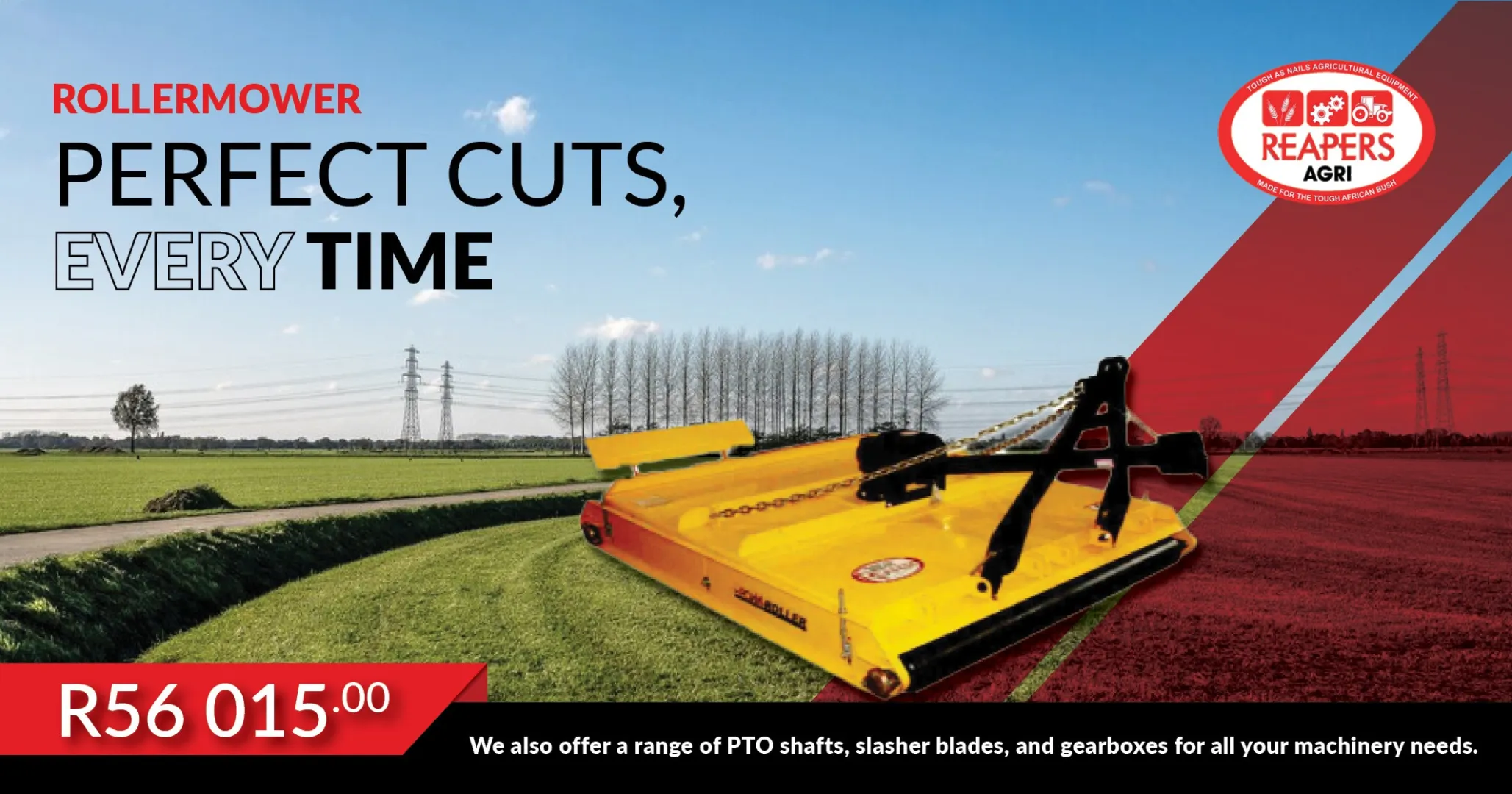 Perfect cuts, every time | Rollermowers | Reapers Agri