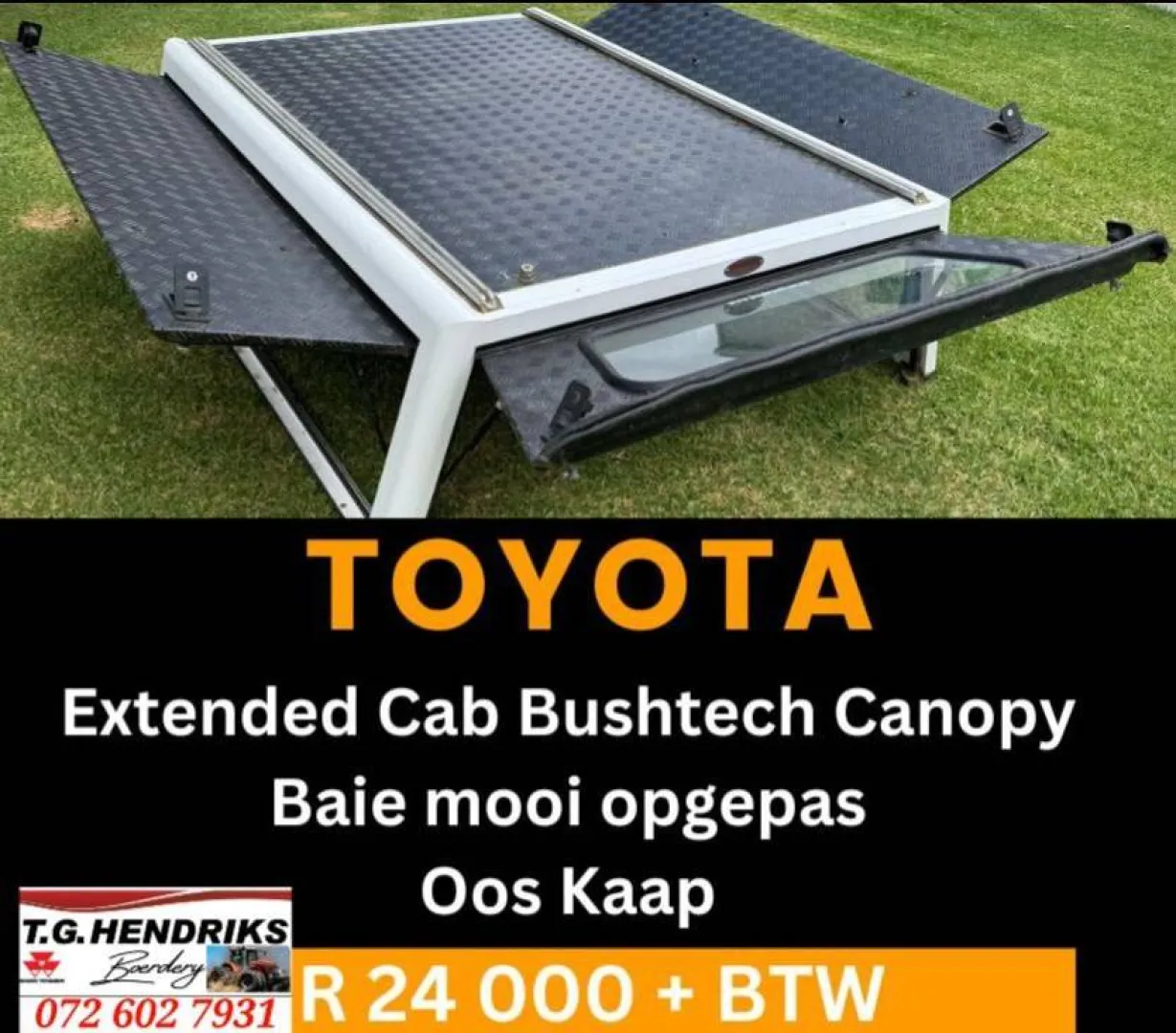 Toyota Extended cab bushtech canopy | T.G. Hendriks