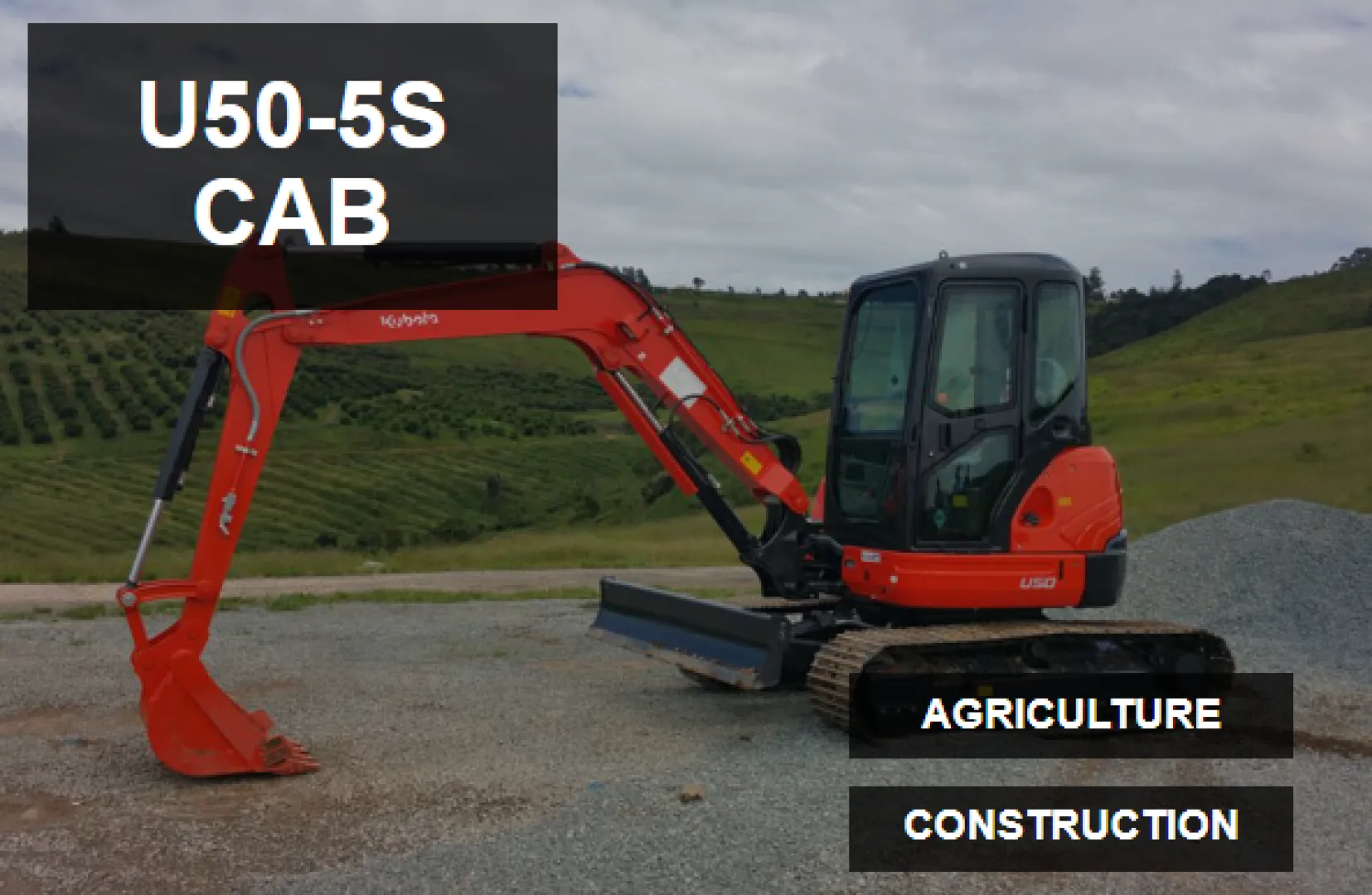 U50-5S Cab Kubota excavator | Smith Power Equipment