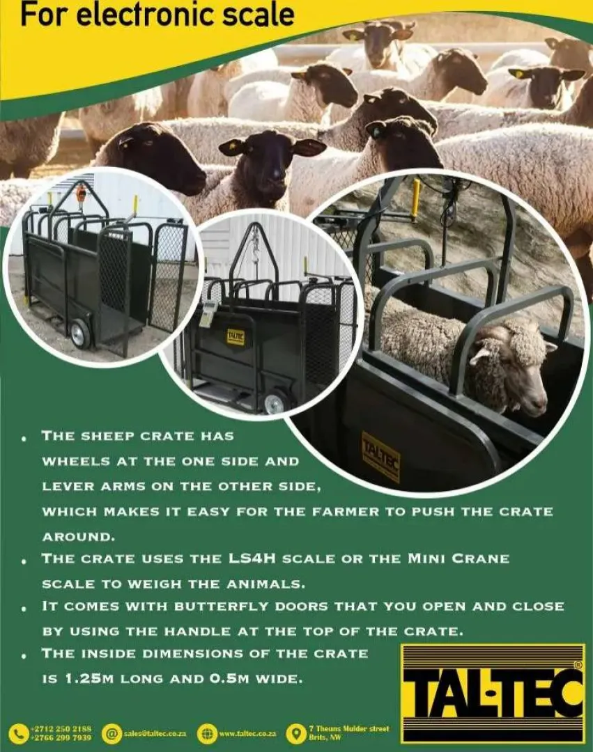 The Sheep/Pig Scale Crate (Hang type) | Tal-Tec