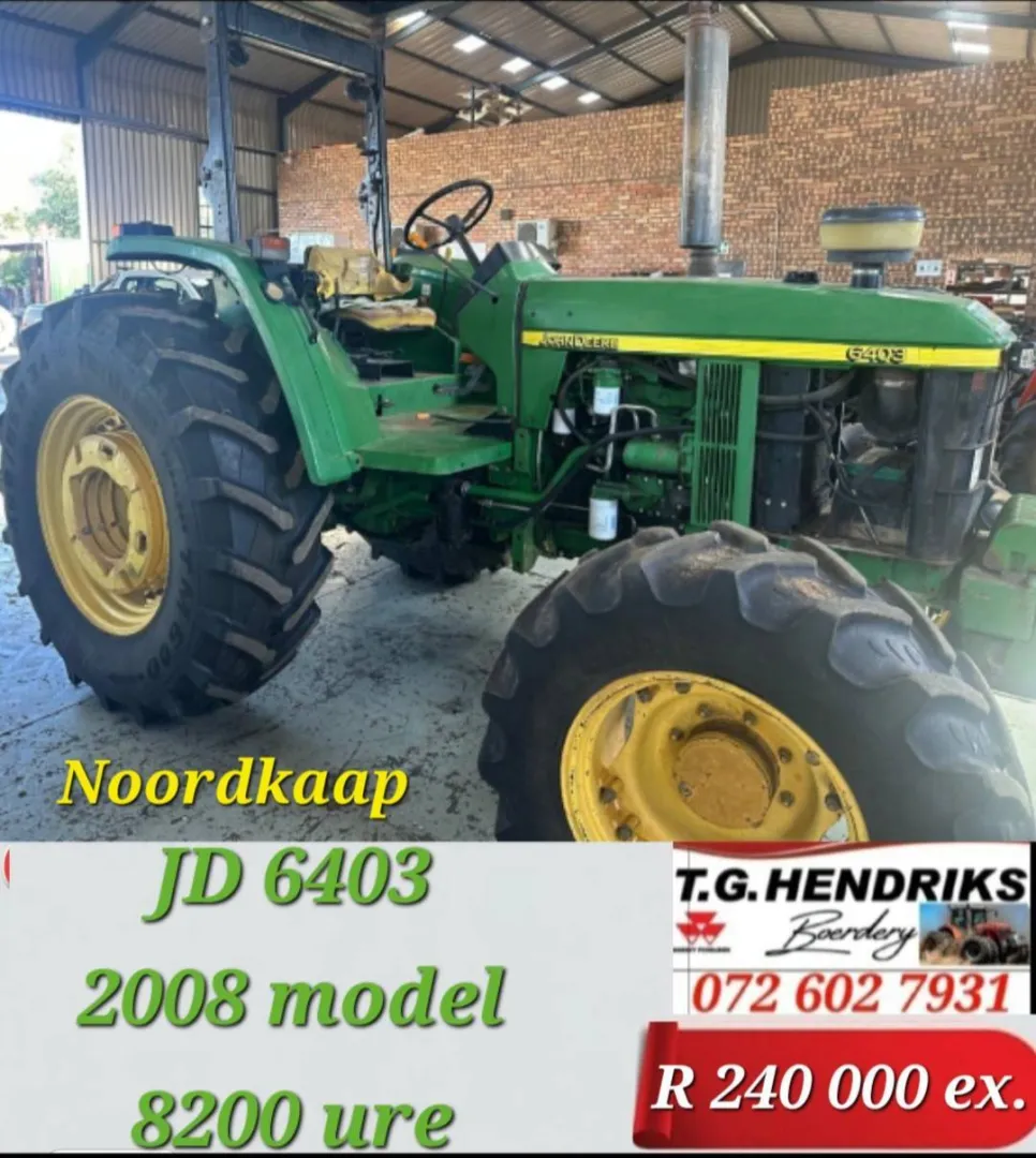 John Deere 6403 2008 model / 8200 ure | T.G. Hendriks
