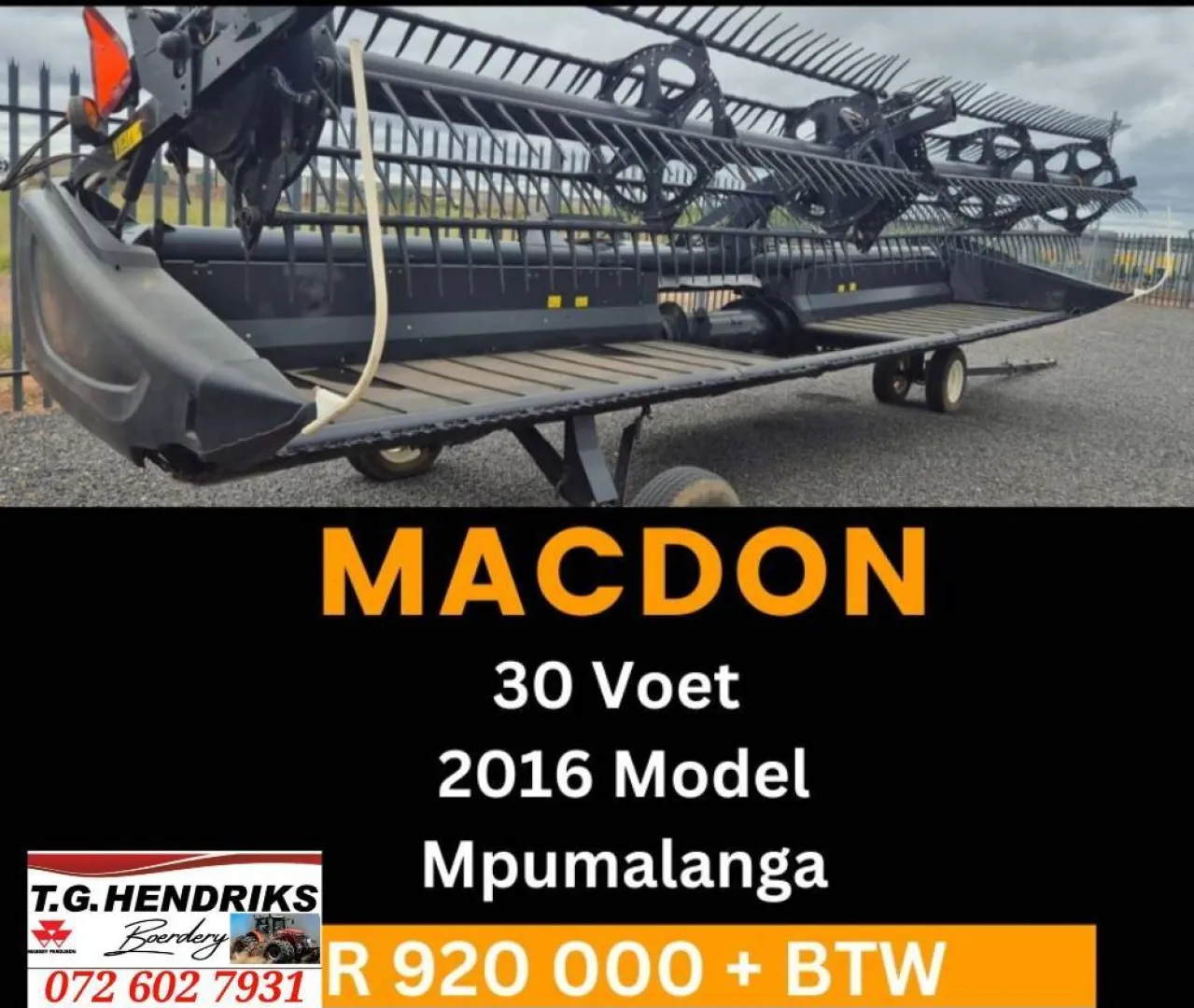 Macdon 30 voet / 2016 model | T.G. Hendriks