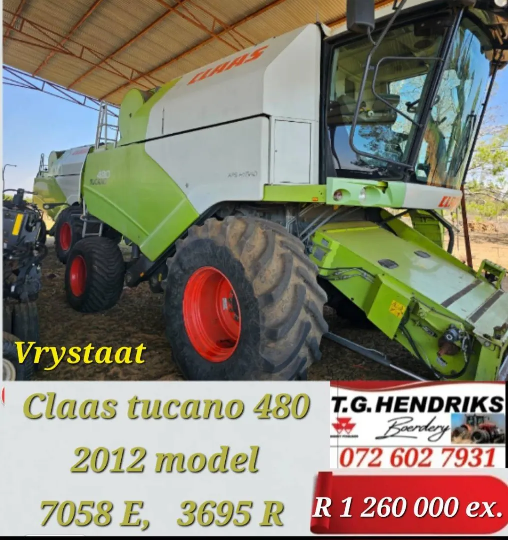 Claas tucano 480 2012 model / 7058 E / 3695 R | T.G. Hendriks