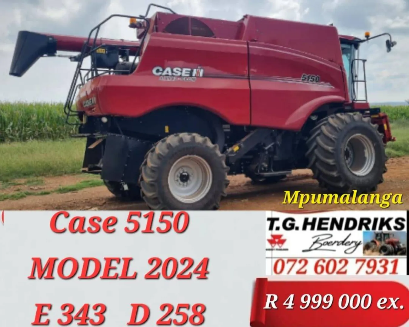 Case 5150 model 2024 / E 343 / D 258 | T.G. Hendriks