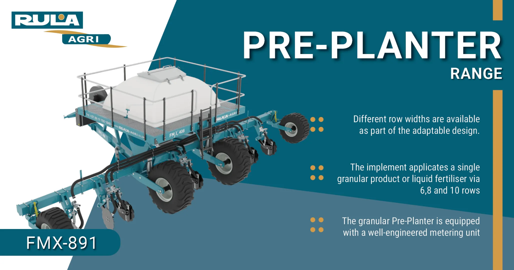 Pre-Planter range | FMX-891 | Rula Agri