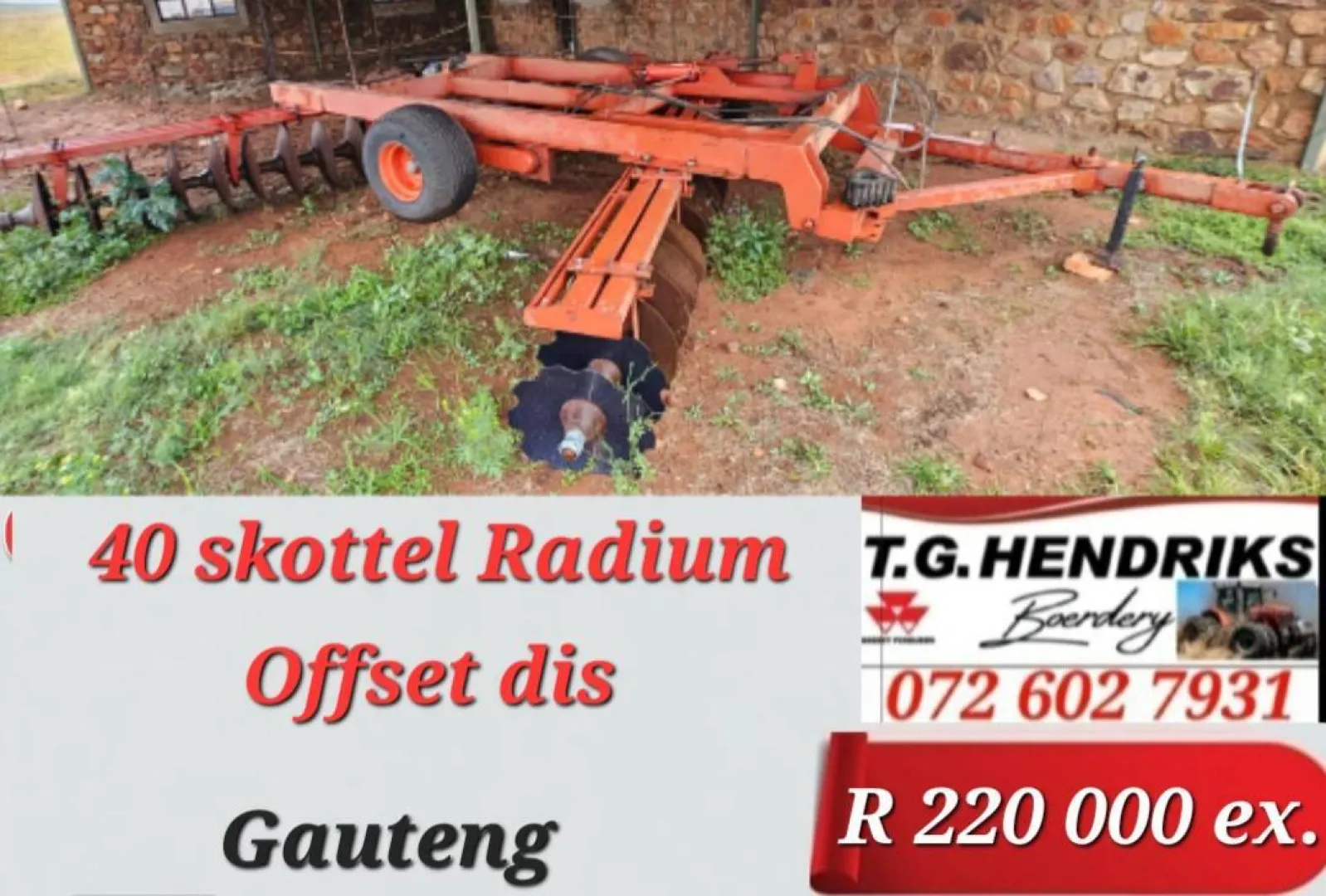 40 Skottel radium offset dis | T.G. Hendriks