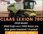 Claas lexion 780 / 2016 model | T.G. Hendriks