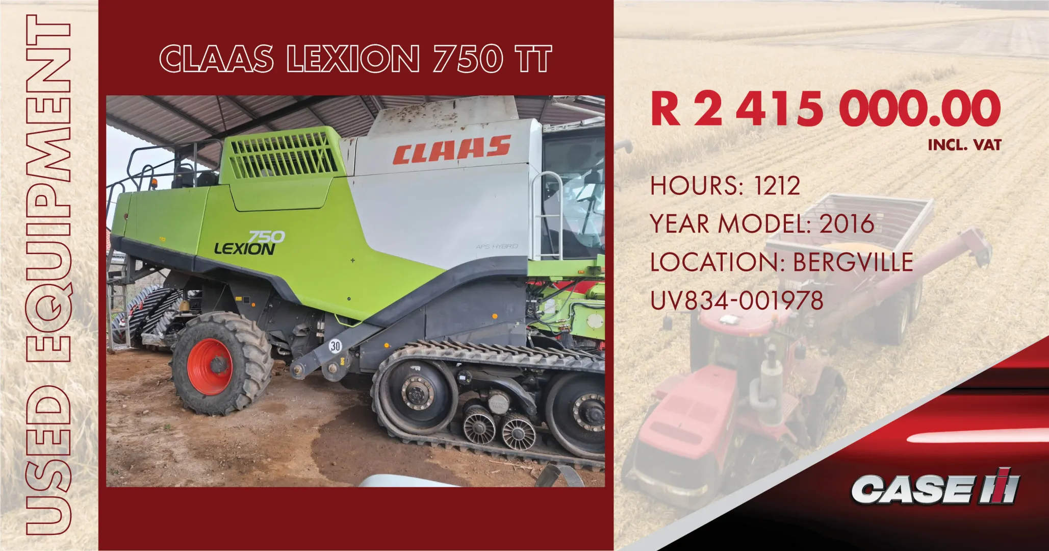 CLAAS LEXION 750 TT | CASE IH / Used Equipment
