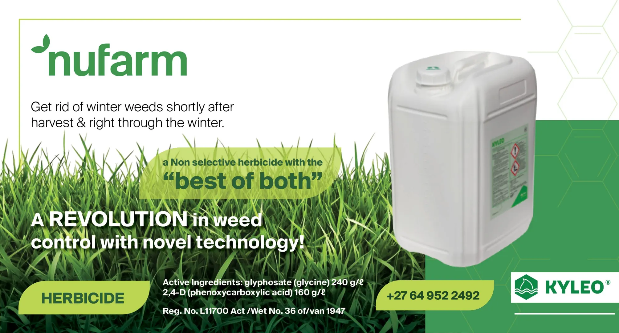 Revolutionize your weed control with Kyleo® herbicide from Nufarm