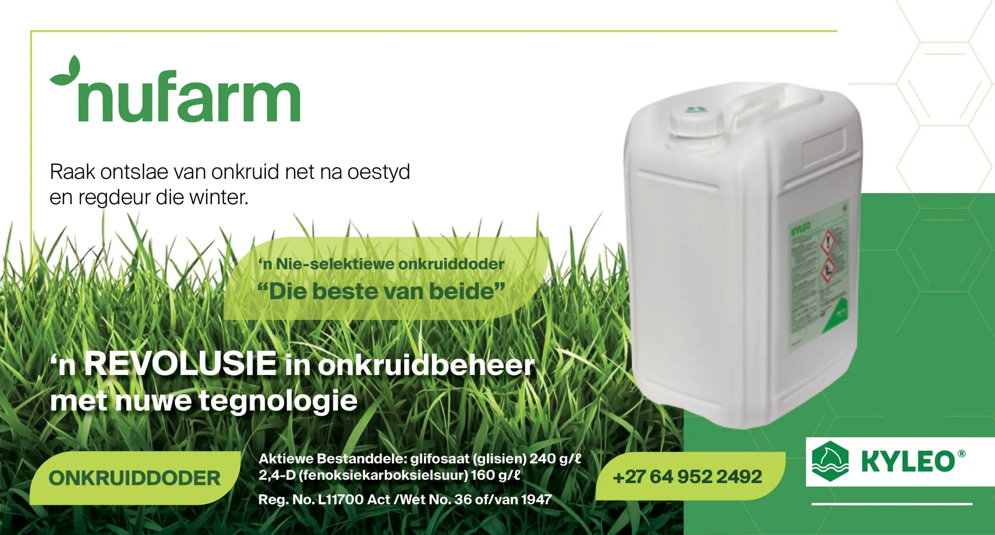 Verander jou onkruidbeheer met Kyleo® onkruiddoder van Nufarm