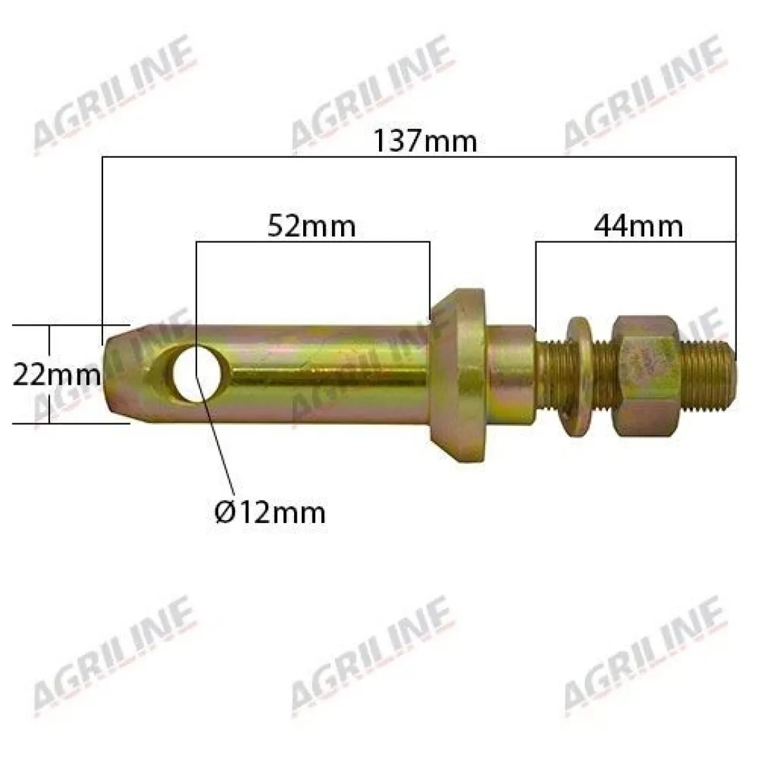 Lower Link Implement Mounting Pin (Cat. 1) Part No. 3614 | Agriline Products