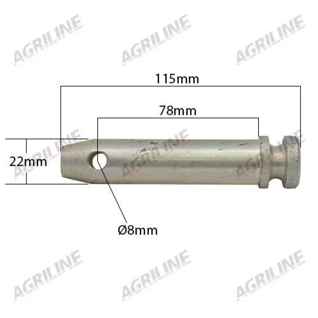 Lower Link Implement Mounting Pin (Cat. 1) Part No. 4817 | Agriline Products