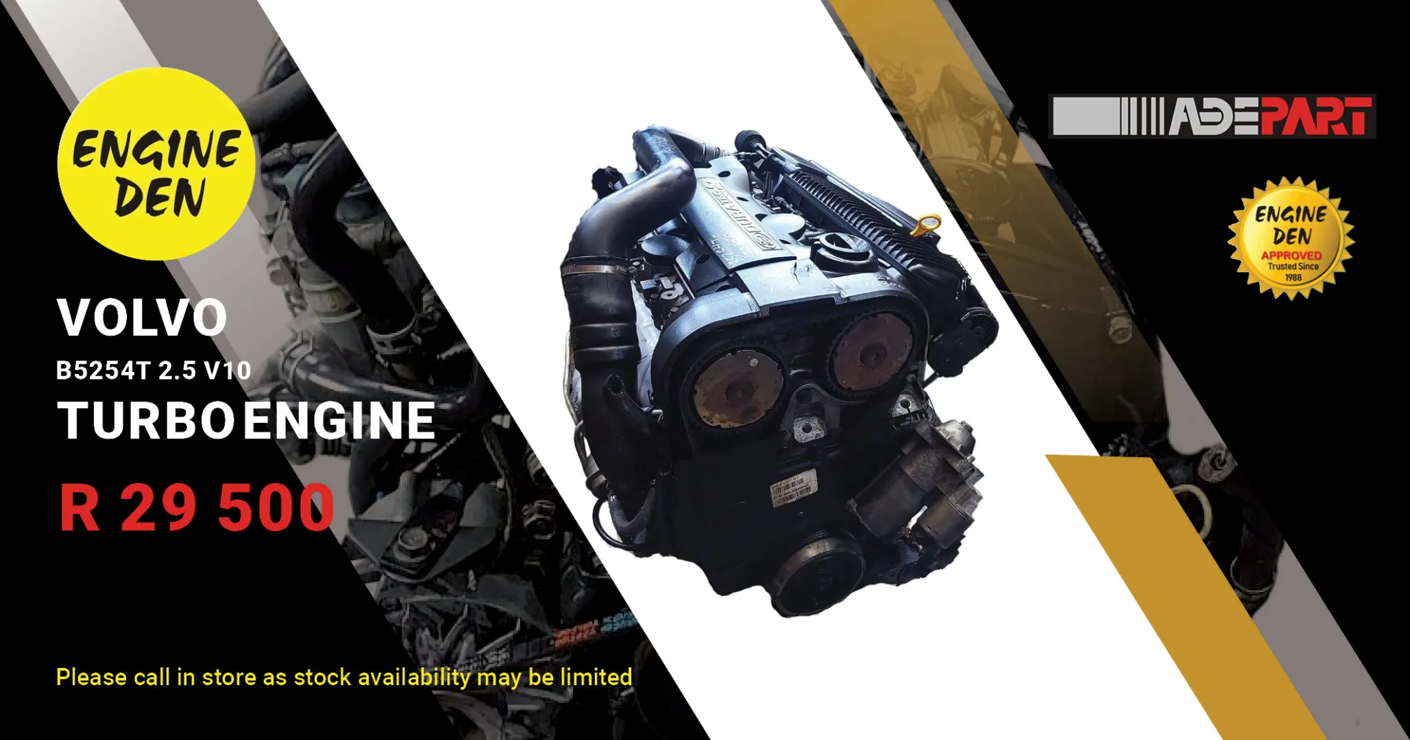 Volvo B5254T 2.5 V10 | Turbo Engine | Engine Den