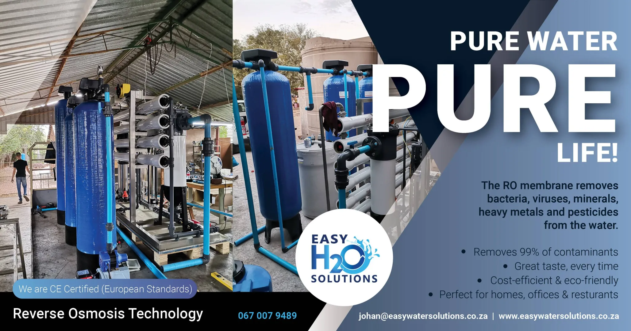 Pure water, pure life | Reverse osmosis technology | Easy Water Solutions