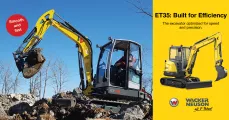 Tracked Conventional Excavator ET35: Smooth and fast | Wacker Neuson