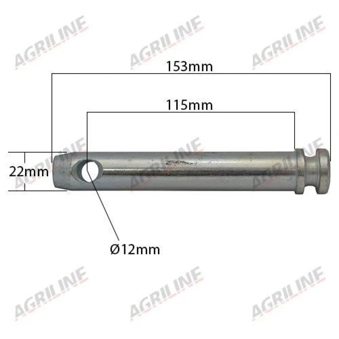 Lower Link Implement Mounting Pin (Cat. 1) Part No. 4827 | Agriline Products