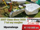 2007 Claas disco 3050 | T.G Hendriks boerdery