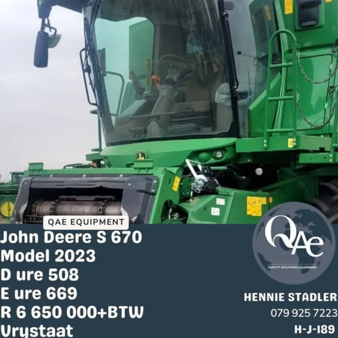 John Deere S670 | 2023 model |  QAC Equipment