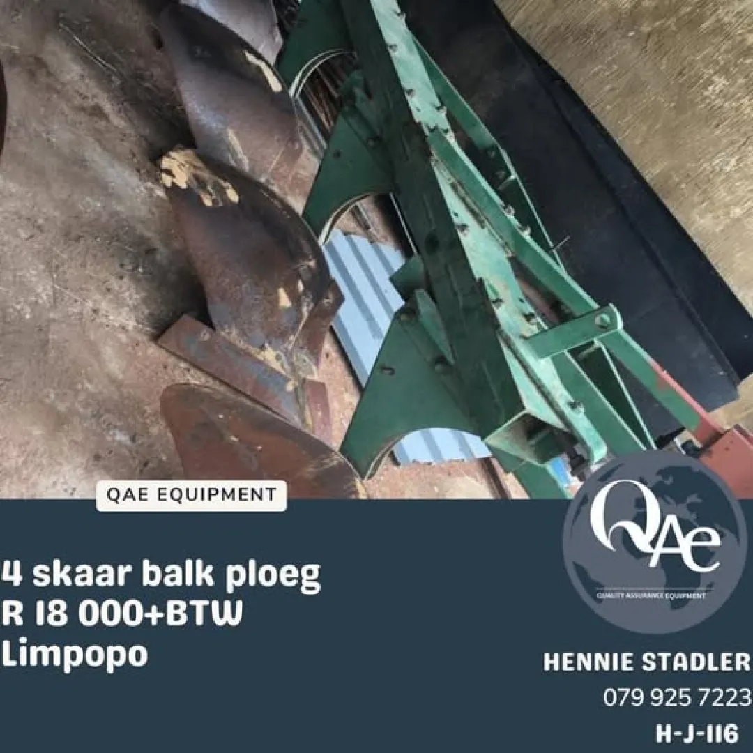 4 Skaar Balk Ploeg | QAC Equipment